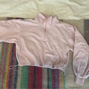 Lululemon Pink Organza Half-Zip Sweatshirt